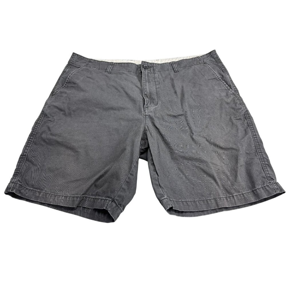 Old Navy Mens Lived-In Straight Gray Shorts Size 40 100% Cotton Casual Wear